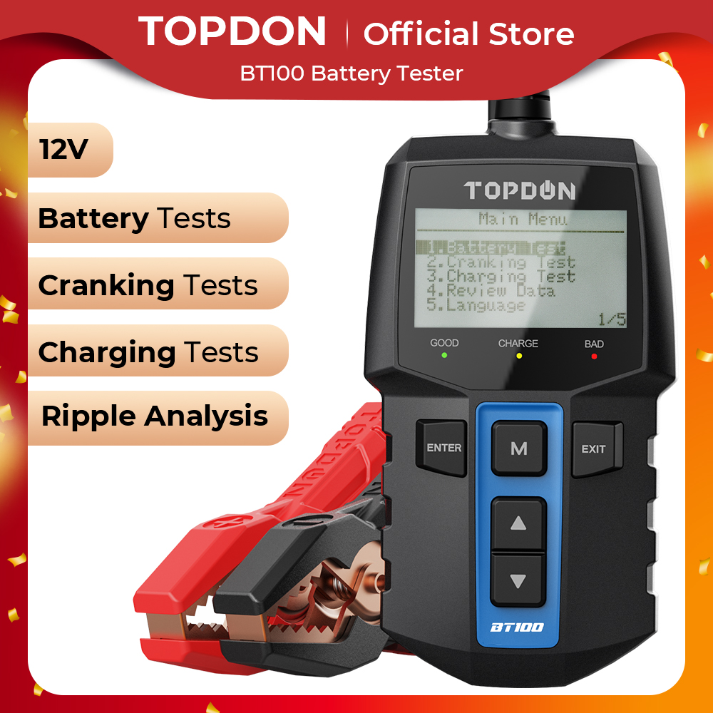 Topdon Tc001 Thermal Camera - TOPDON BT100 12 فولت جهاز اختبار