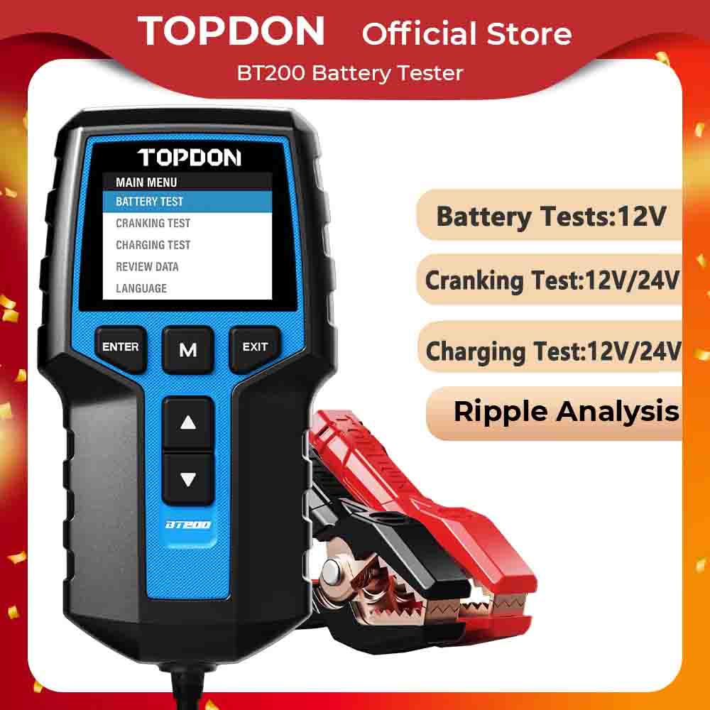 Topdon Tc001 Thermal Camera - TOPDON BT200 جهاز اختبار بطارية محمول