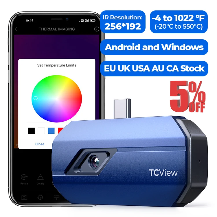 Topdon Tc001 Thermal Camera - كاميرا تصوير حراري محمولة صغيرة TOPDON