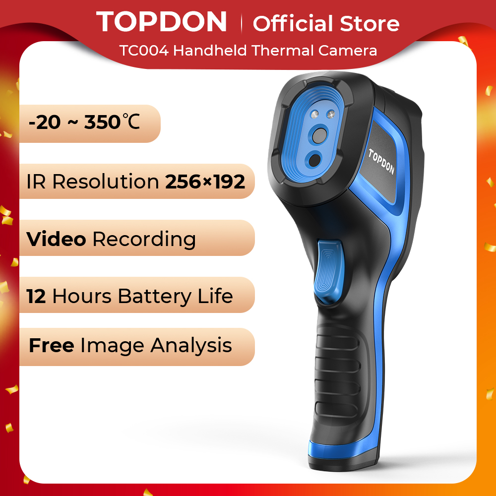 Topdon Tc001 Thermal Camera - TOPDON TC004 دقة عالية 256*192 يده