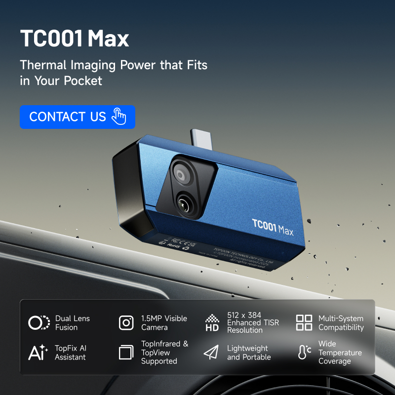 Topdon Tc001 Thermal Camera - كاميرا حرارية محمولة TOPDON TC001 Max