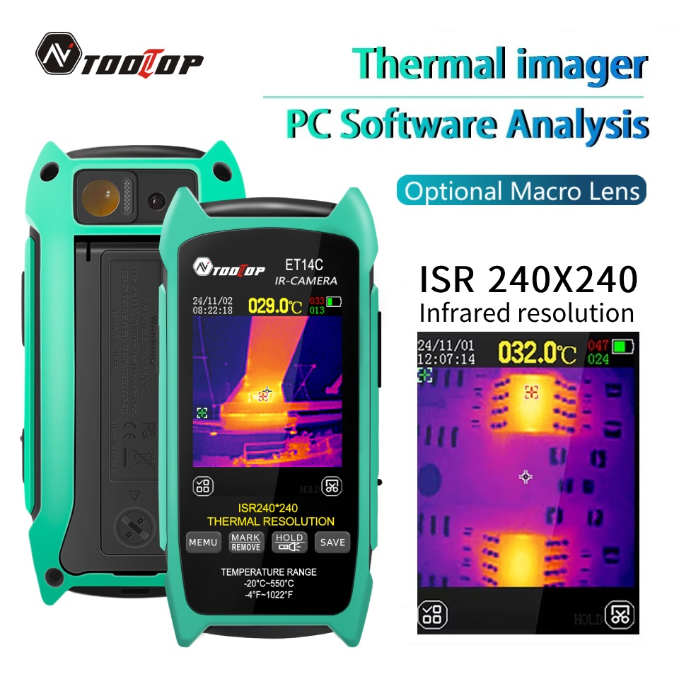 Nf 521 Thermal Imaging Camera - TOOLTOP ET14C 2.8 بوصة التصوير الحراري