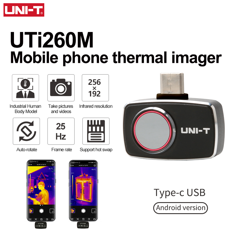 Thermal Imaging Camera 256X192 - UNI-T التصوير الحراري للهواتف الذكية UTI260M