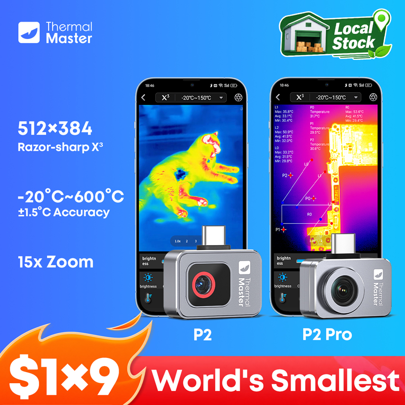 Infiray P2 Pro Macro Lens - كاميرا التصوير الحراري P2//P2Pro للكشف عن