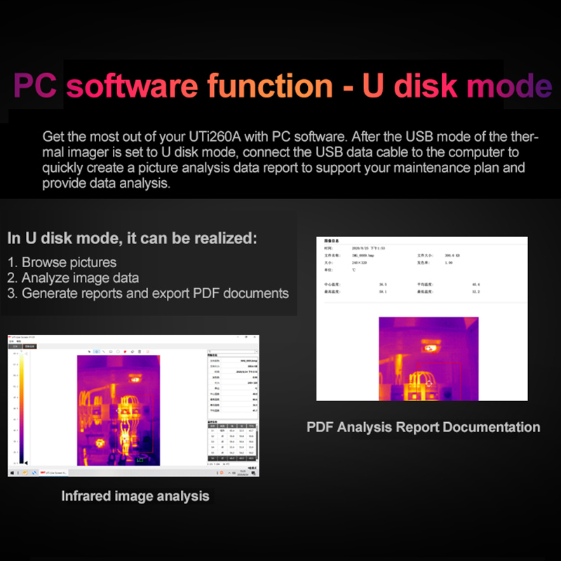 UNI-T UTI260B UTI260A كاميرا ا - مراجعة Thermal Imaging Camera 256X192 وسعره