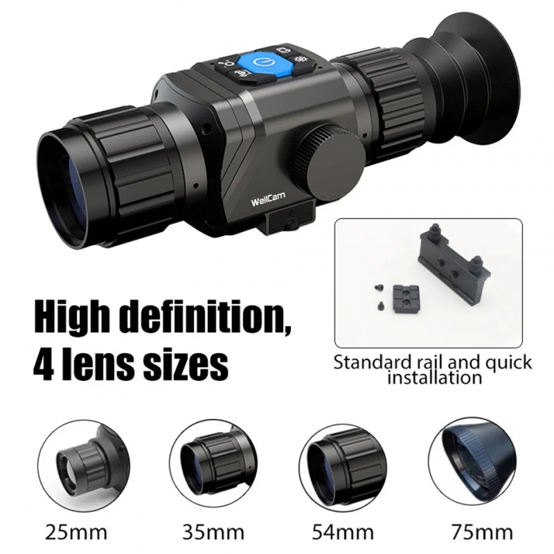 منظار حراري للصيد بمدى 1600 مت - مراجعة Thermal Scope Night Vision Monocular وسعره