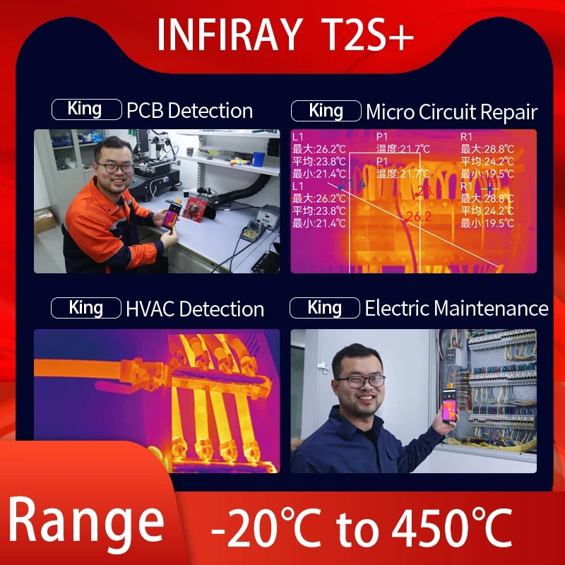 InfiRay T2S Plus التصوير الحرا - مراجعة Thermal Imager Pcb Repair وسعره
