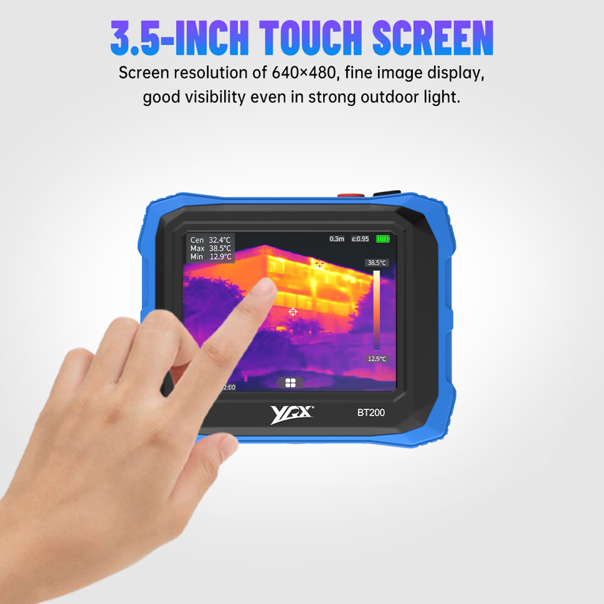 كاميرا حرارية مسطحة YRX BT200  - مراجعة Thermal Imaging Camera 256X192 وسعره