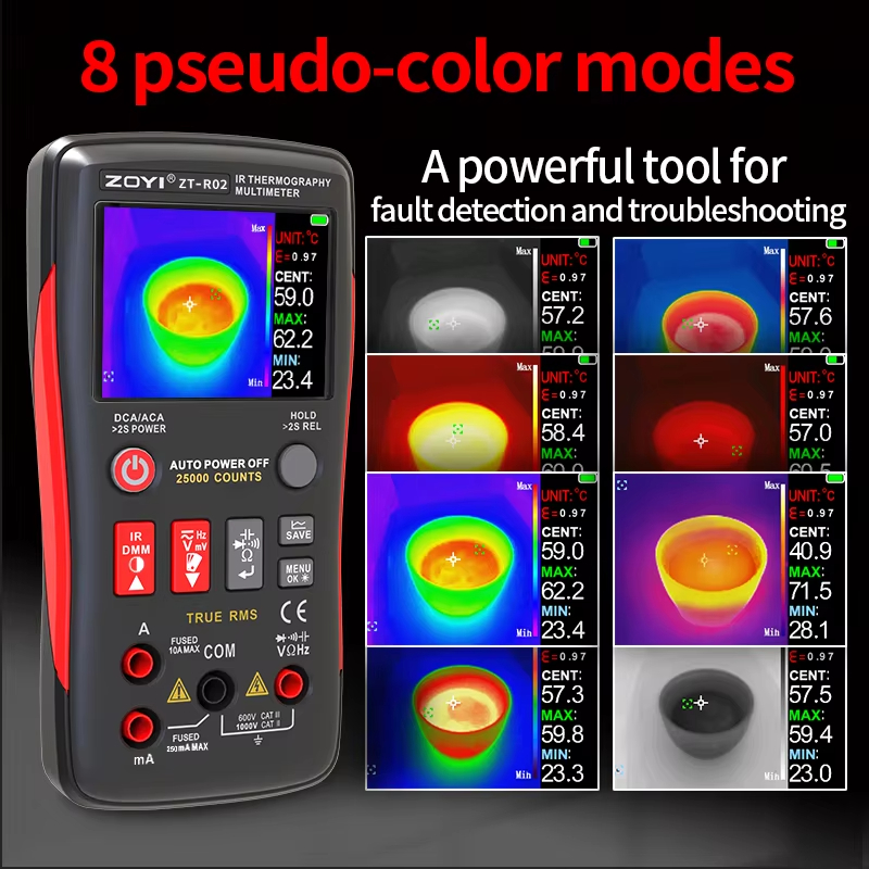 ZOYI R02 مقياس حراري متكامل: د - مراجعة Nf 521 Thermal Imaging Camera وسعره