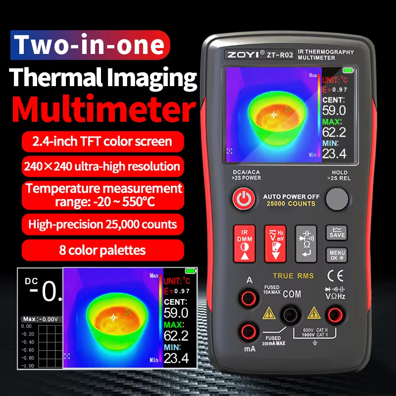ZOYI R02 مقياس حراري متكامل: د - مراجعة Nf 521 Thermal Imaging Camera وسعره