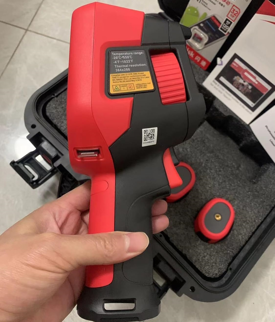 كاميرا حرارية احترافية UNI-T U - مراجعة Thermal Camera Type C 384X288 وسعره