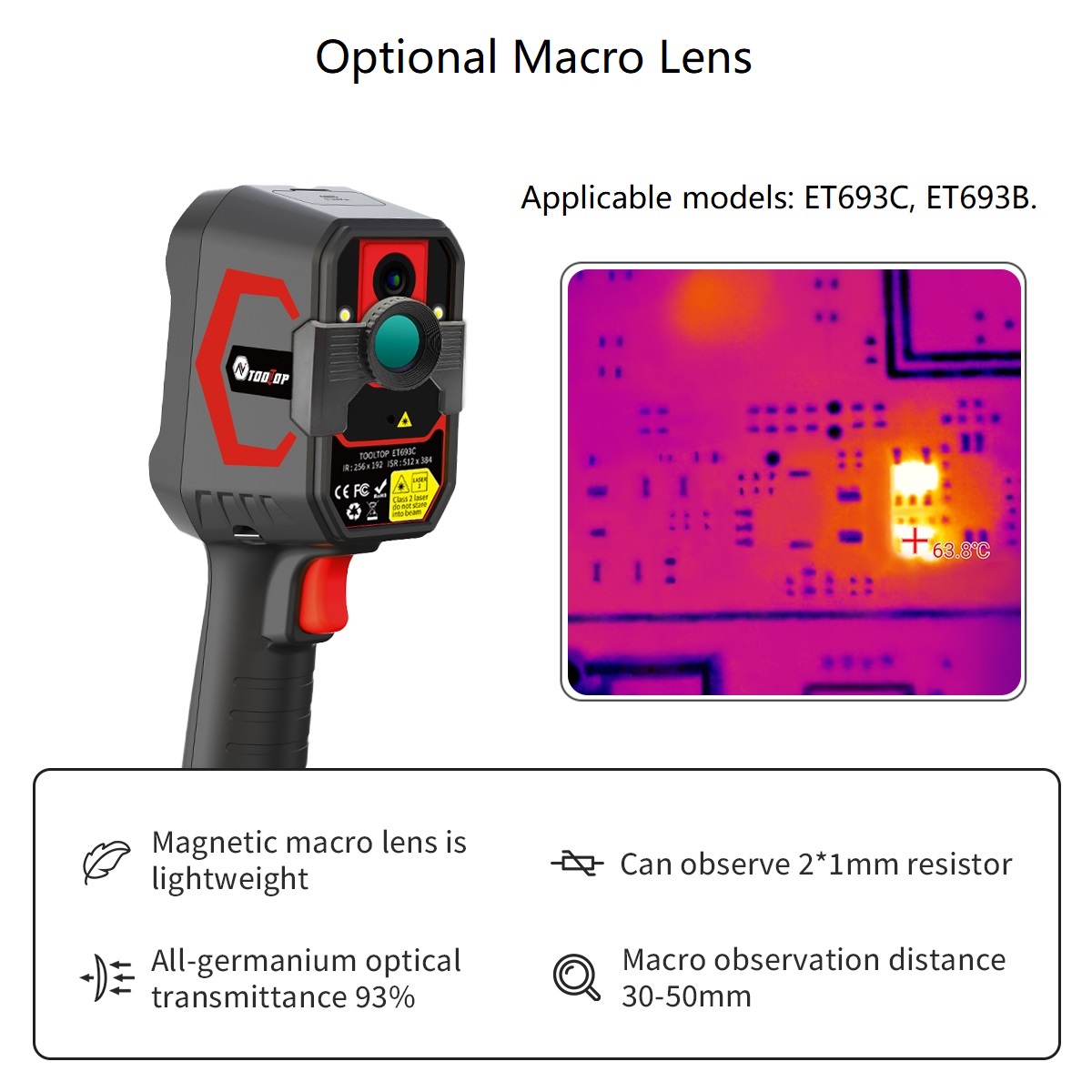 كاميرا حرارية TOOLTOP ET693C ف - مراجعة Nf 521 Thermal Imaging Camera وسعره