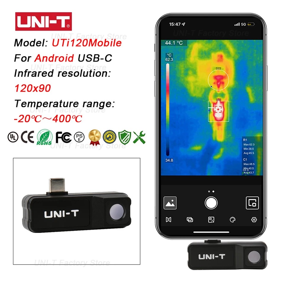 كاميرا تصوير حراري بالأشعة تحت - مراجعة Thermal Imaging Camera 256X192 وسعره